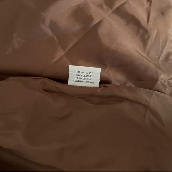 Bagatelle Brown real Leather Jacket - Picture 9 of 9